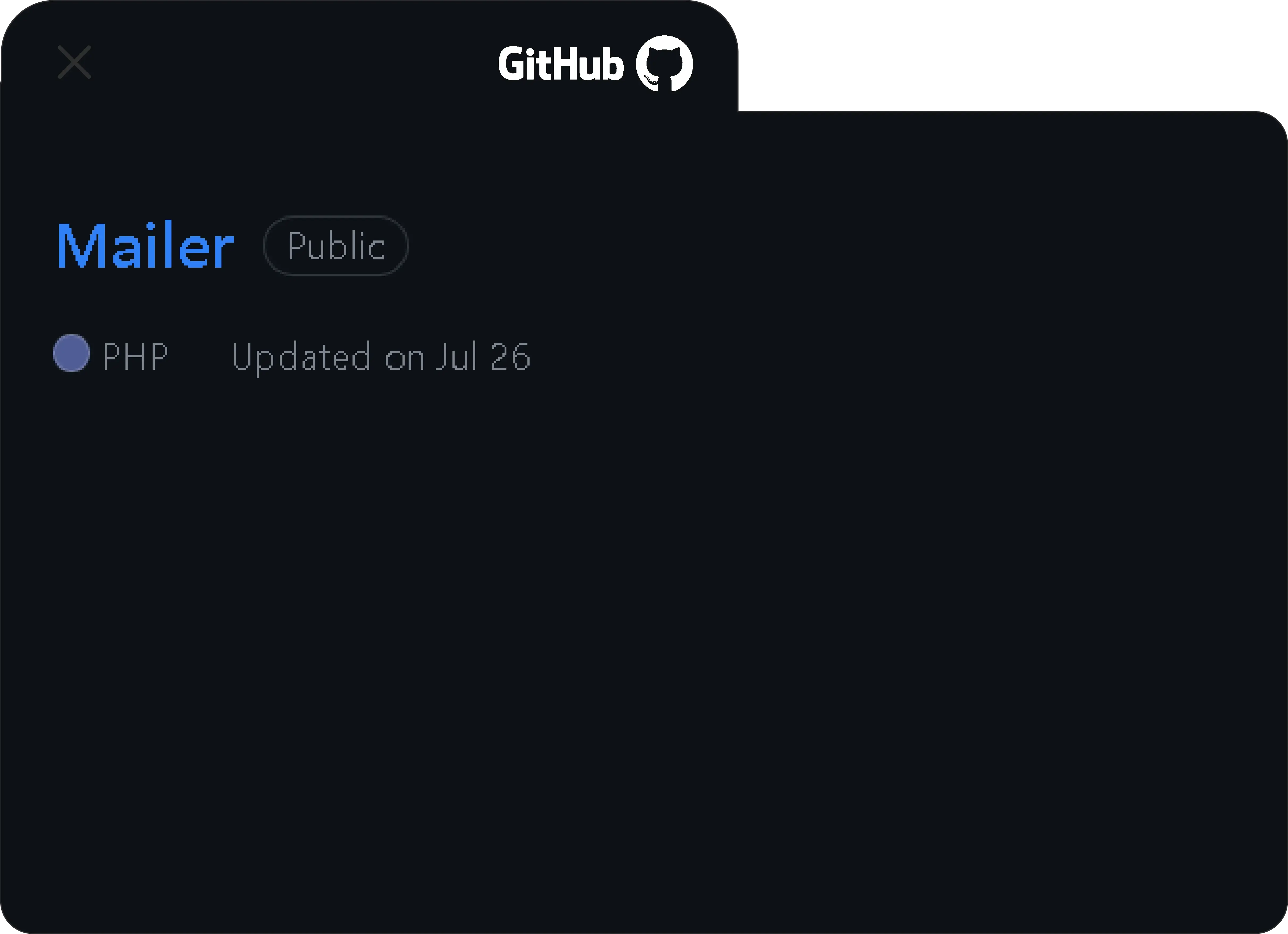 Github mailer lib