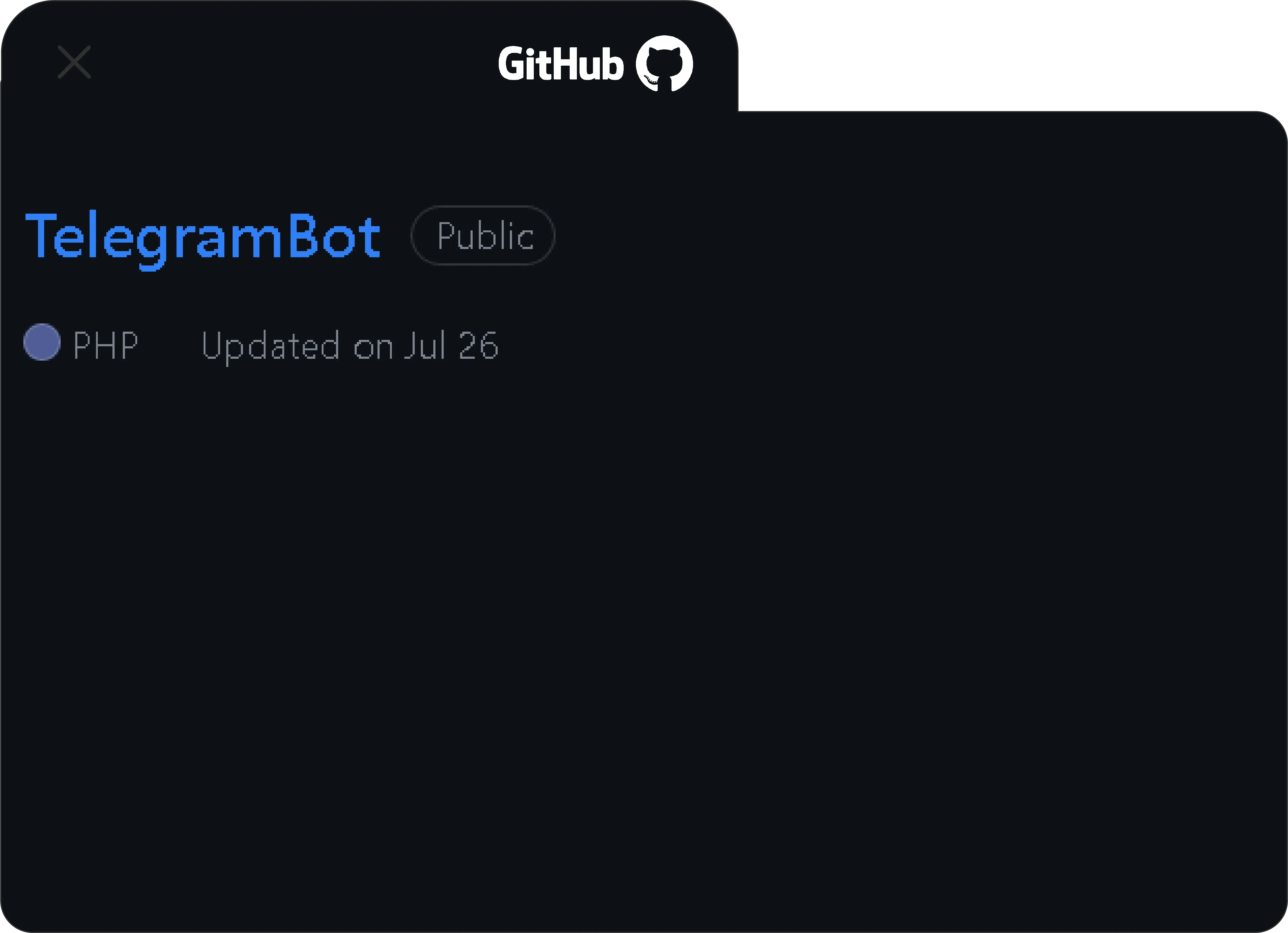 Github telegram bot